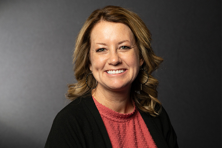 Staff member Leslie Adcock